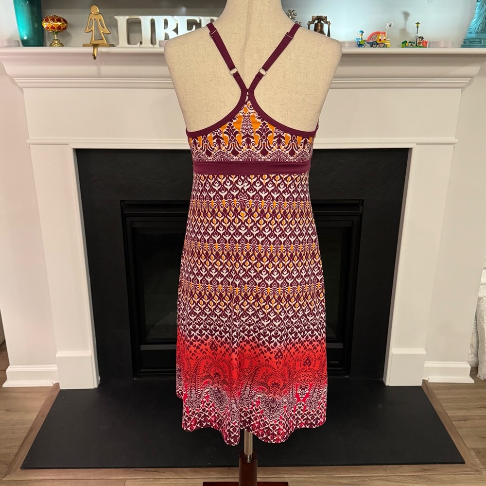 Athleta Printed Halter Cross-Back Dress – Size Small - Picture 6 of 12